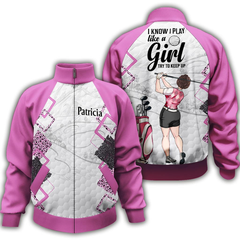 Golf Instruction - Personalized Golf Zip Jacket