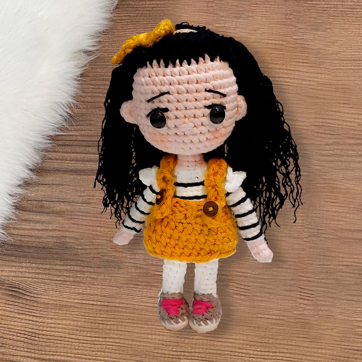 My Grandkids - Personalized Granddaughter Hand Knitted Doll