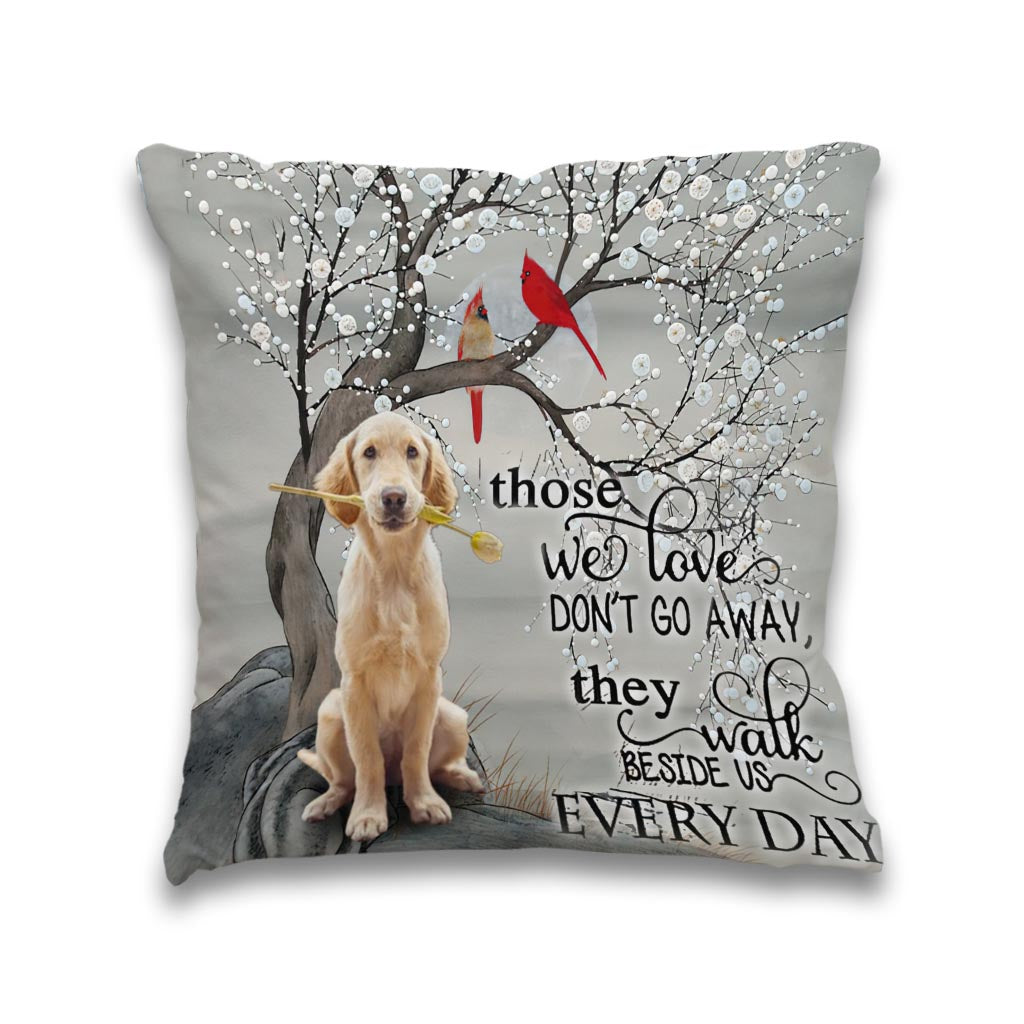 Your Wings Were Ready But My Heart Was Not - Personalized Dog Throw Pillow