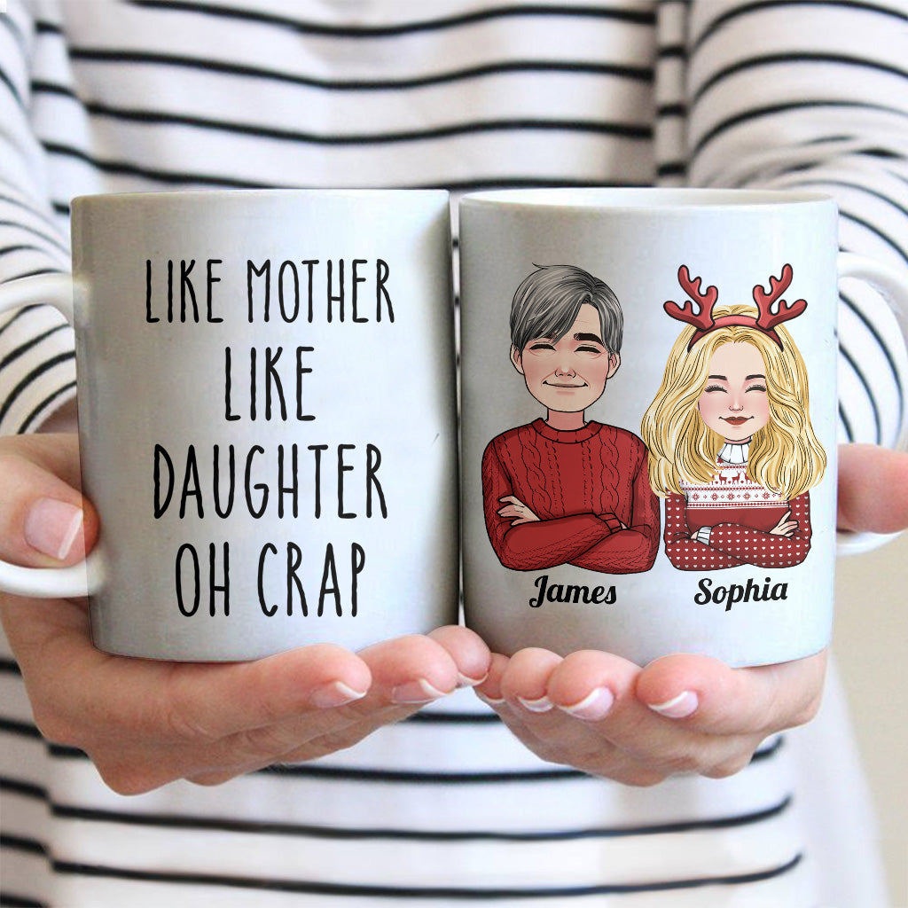 Like Father Like Daughter - Personalized Father Mug