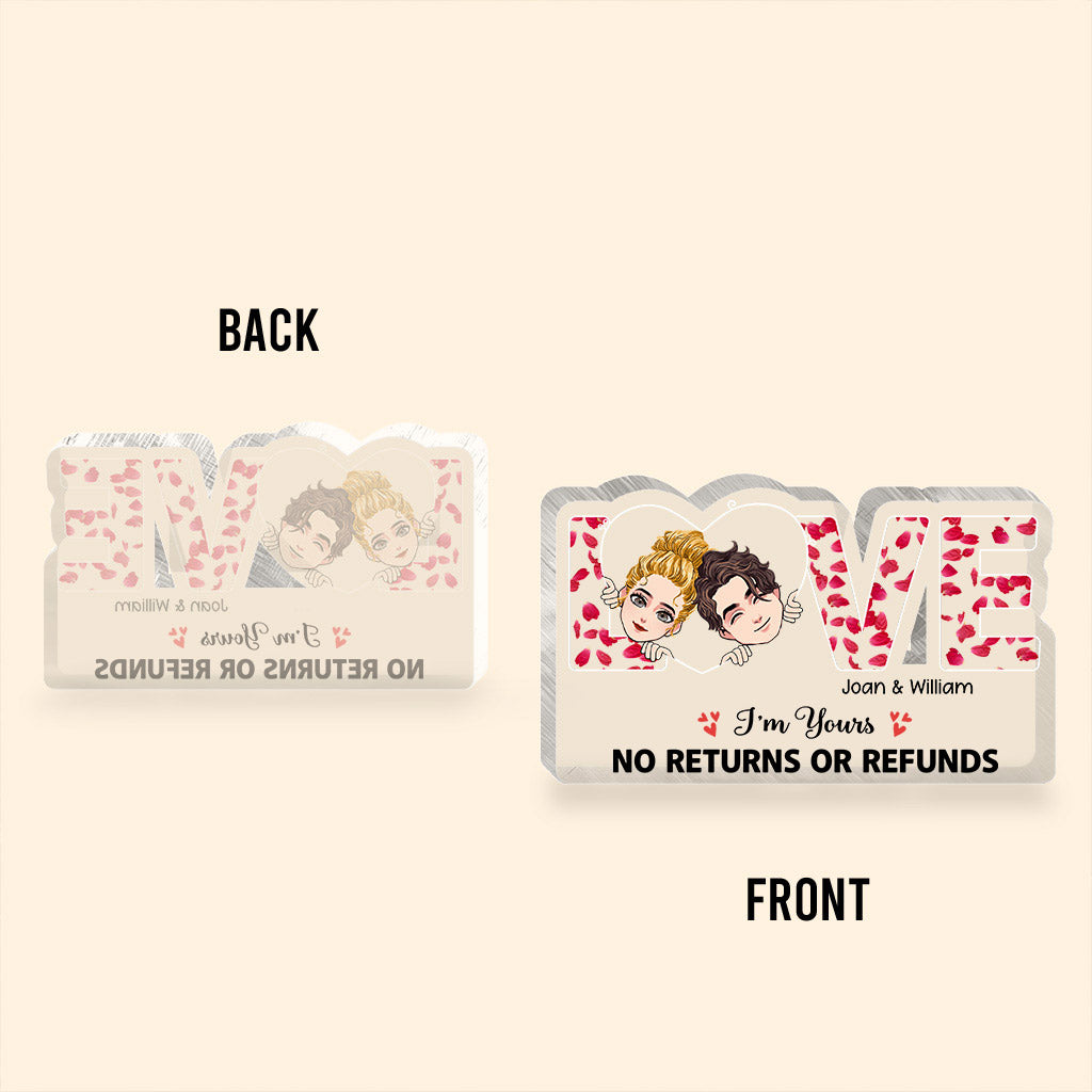 This Is Us - Couple gift for husband, wife, boyfriend, girlfriend, dog lover - Personalized Custom Shaped Acrylic Plaque