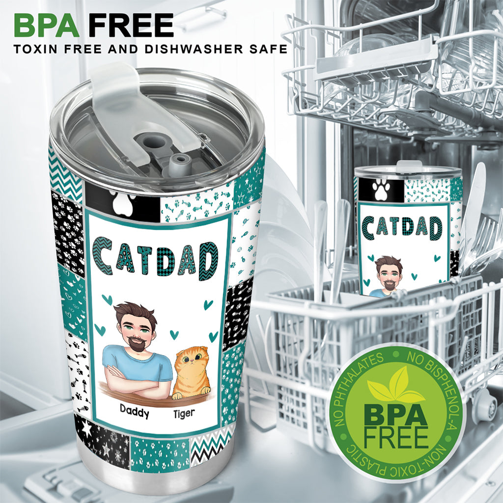 Fur Mom - Dog gift for cat lover - Personalized Tumbler