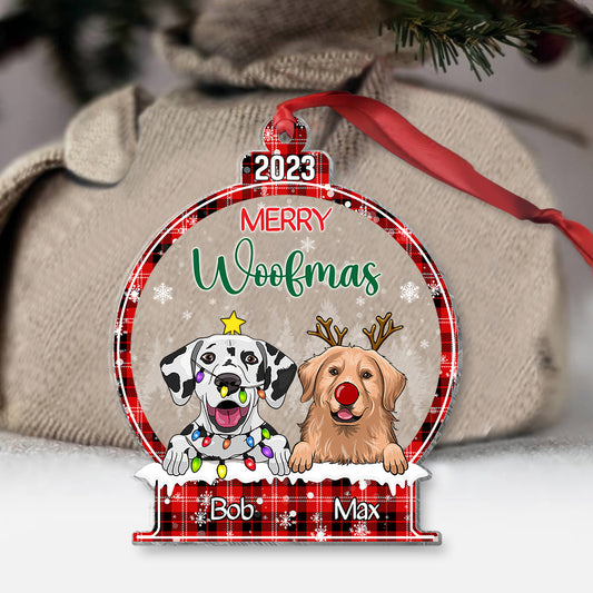 Merry Christmas - Personalized Cat Transparent Ornament