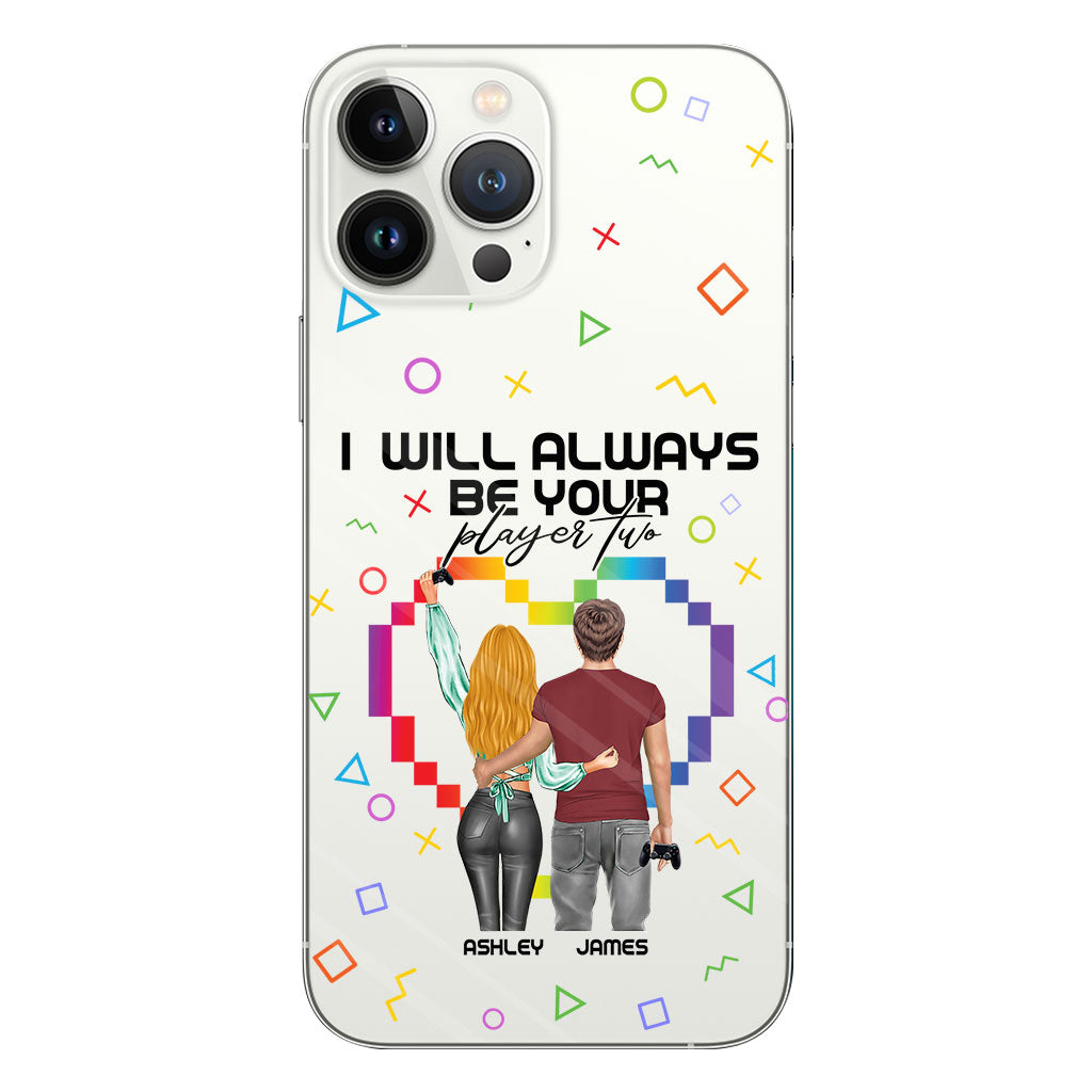 I Will Always Be Your Player Two - Personalized Video Game Clear Phone Case