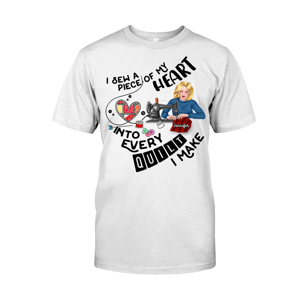 I Sewing A Piece Of My Heart - Personalized Sewing T-shirt And Hoodie