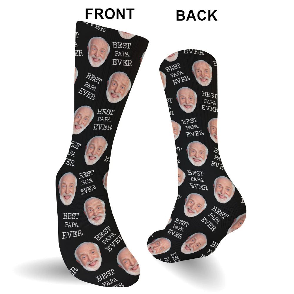 Custom Face - Personalized Grandpa Socks