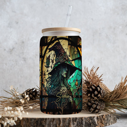 Mysterious Witch - Personalized Witch Can Glass