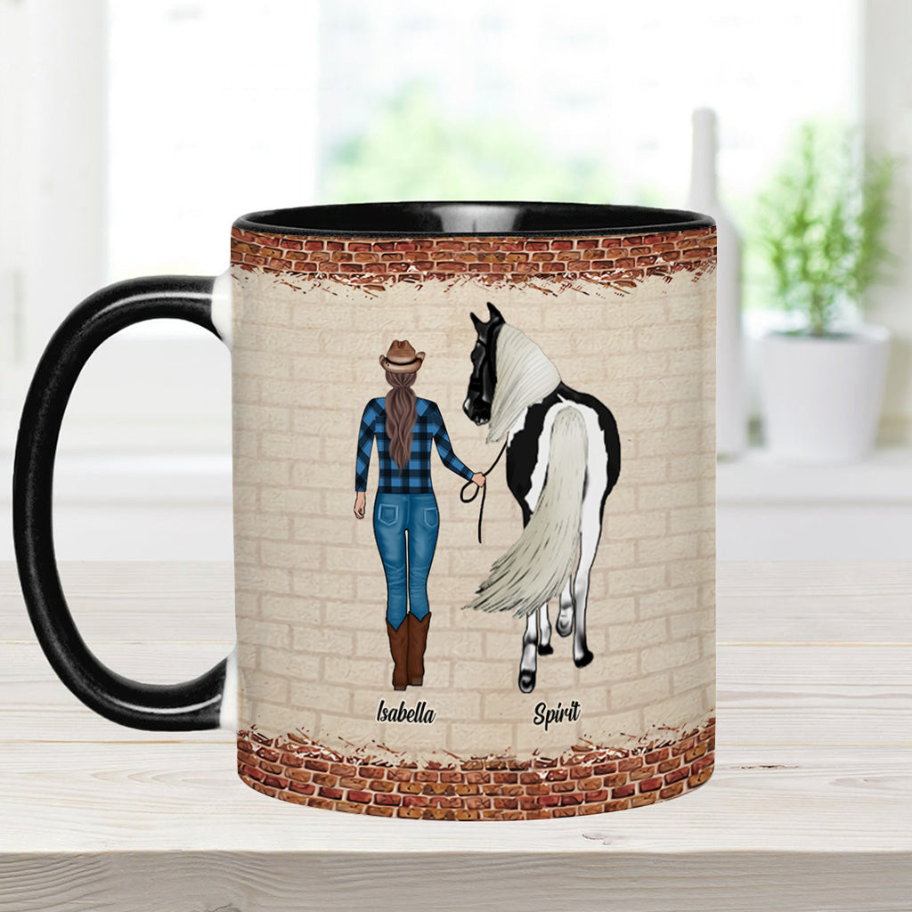 Just A Girl Who Loves Horses - Personalized Horse Accent Mug