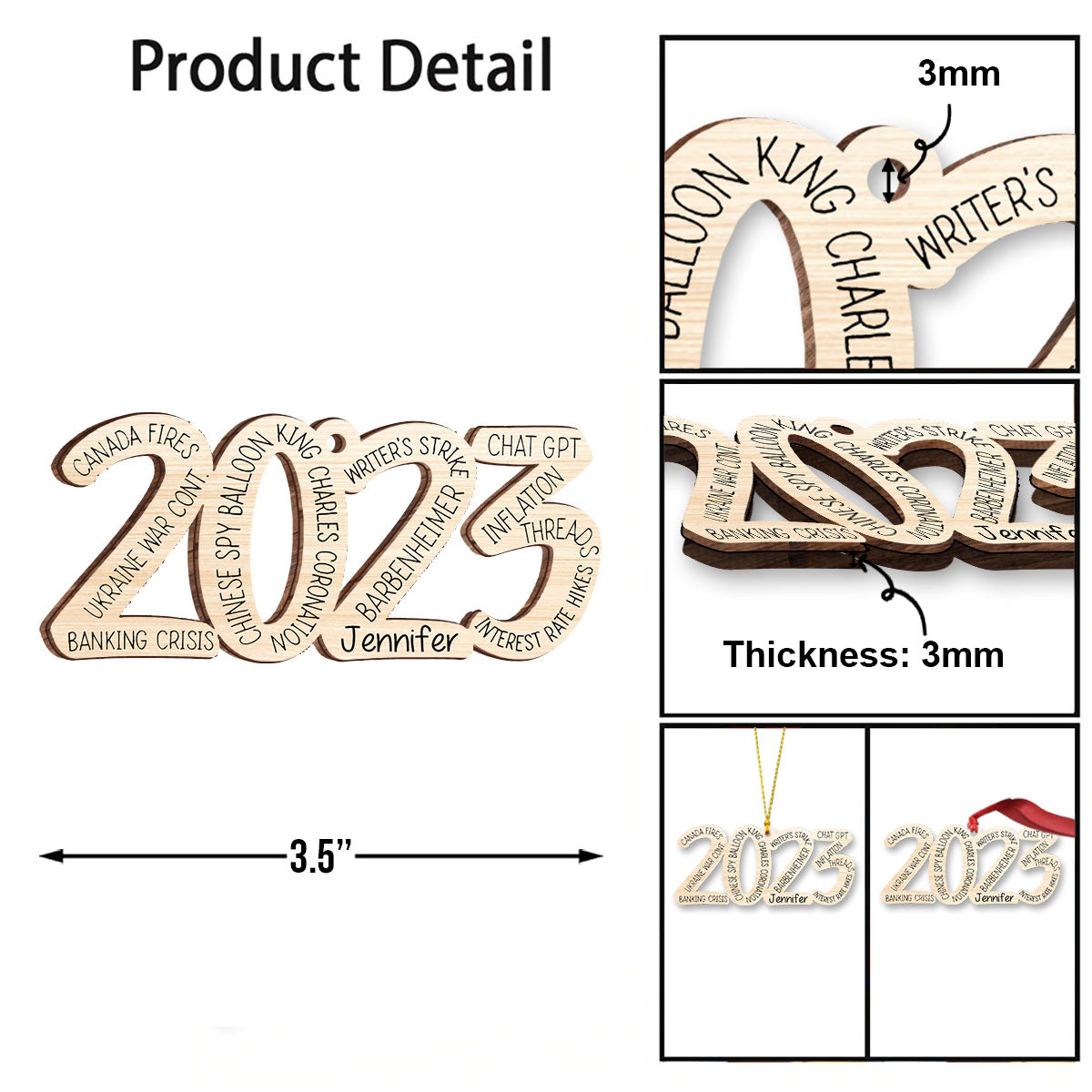 What A Great Year - Personalized Christmas Ornament