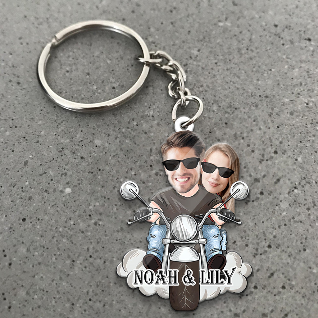 I'll Always - Biker gift for husband, wife, boyfriend, girlfriend - Personalized Keychain