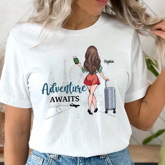 So The Adventure - Travelling gift for mom, daughter, granddaughter, wife, girlfriend, friend - Personalized T-shirt And Hoodie