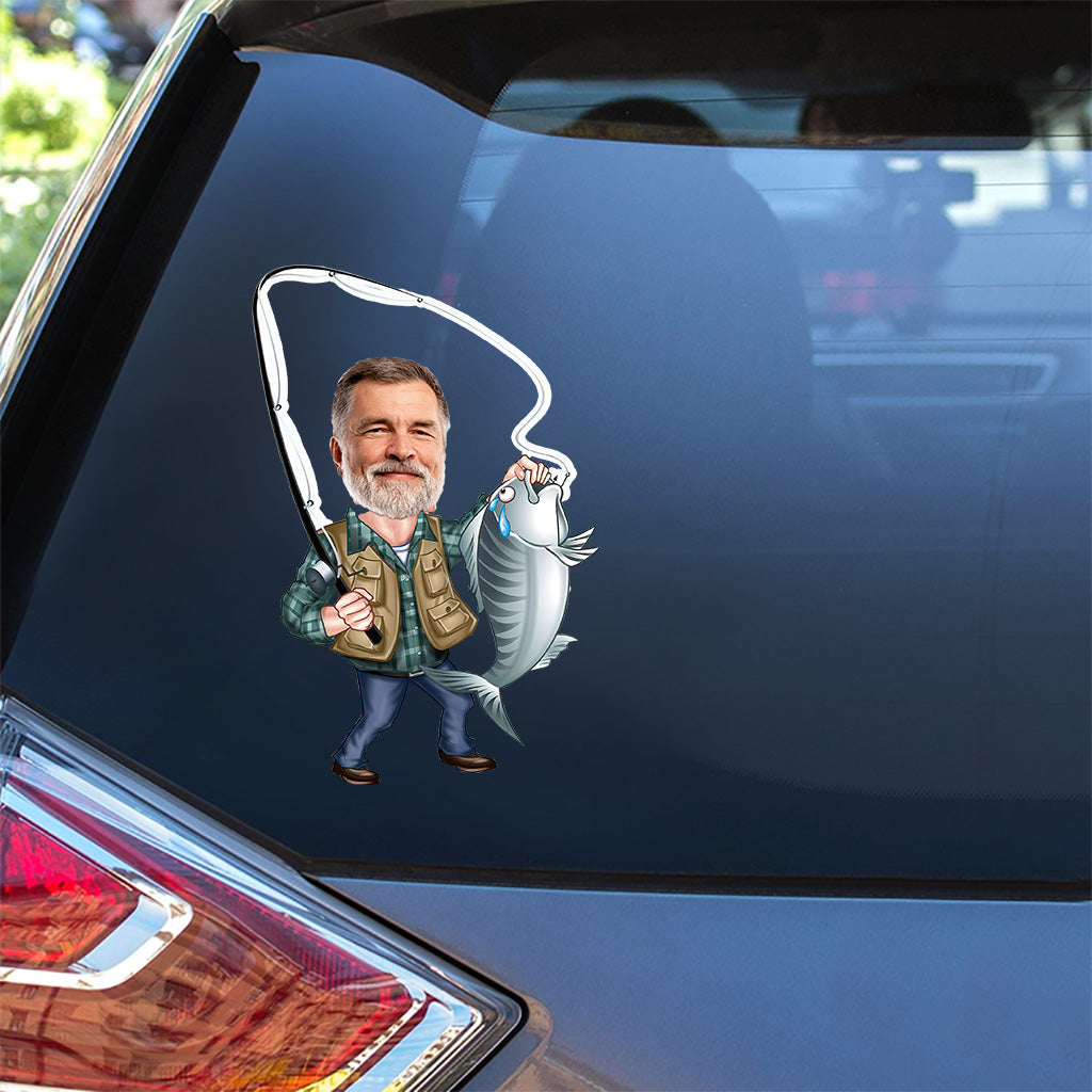 Love Fishing - Personalized Fishing Decal Full