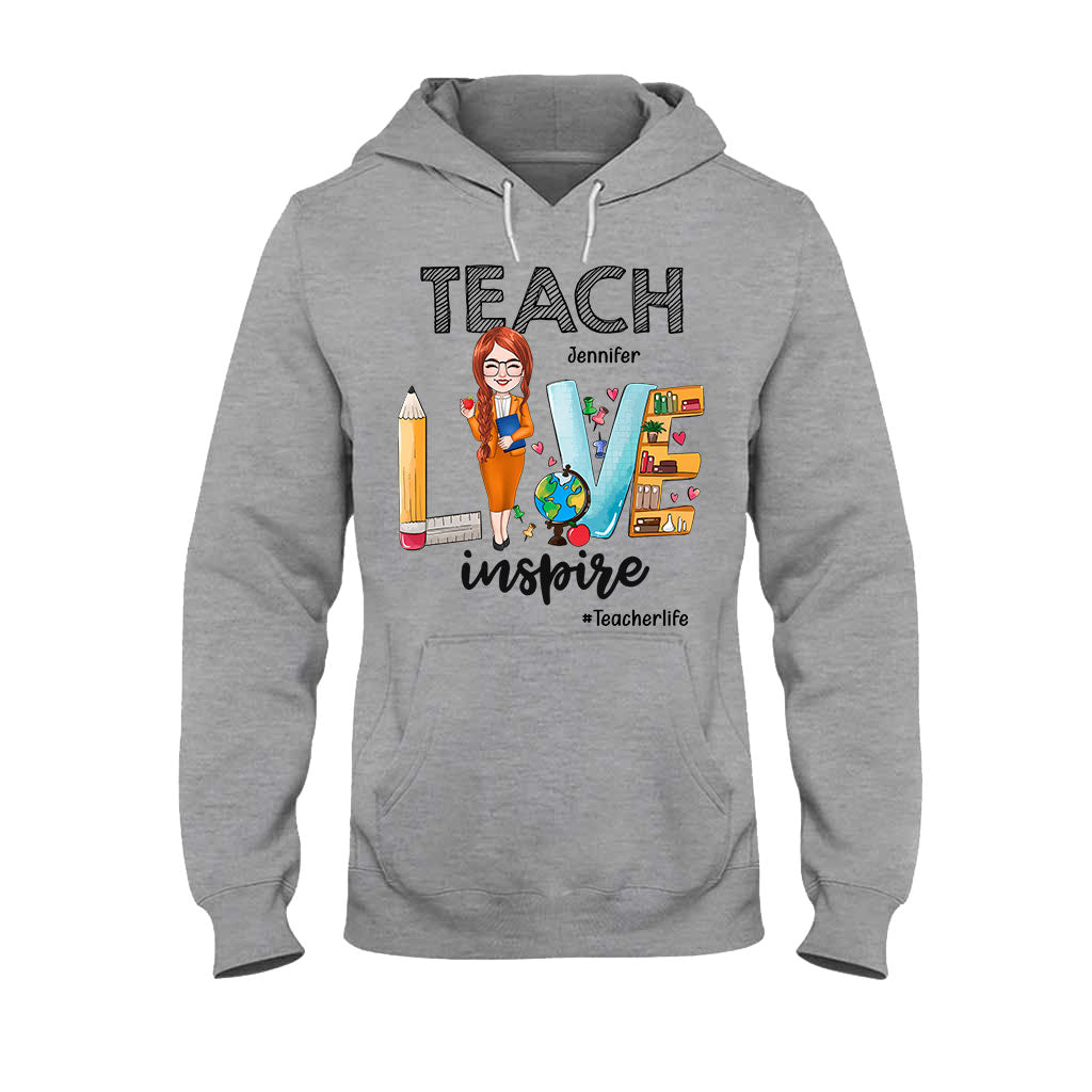 Teach Love Inspire - Personalized Teacher T-shirt & Hoodie