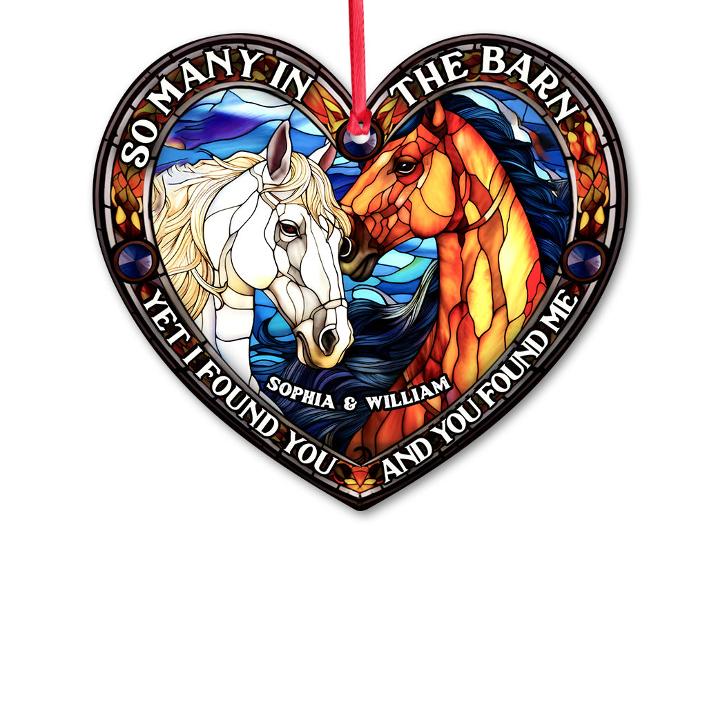 So Many In The Barn - Horse gift for husband, wife, boyfriend, girlfriend - Personalized Ornament