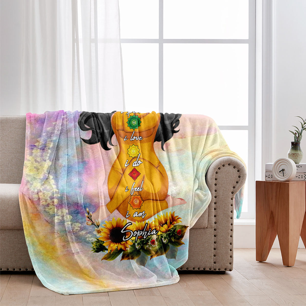 Let That Shit Go - Personalized Yoga Blanket