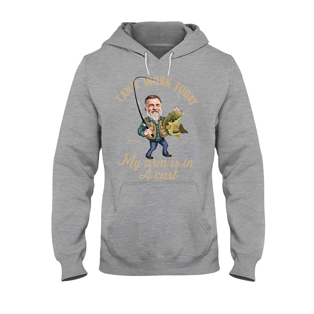 Photo Inserted Funny Fishing - Personalized Fishing T-shirt & Hoodie