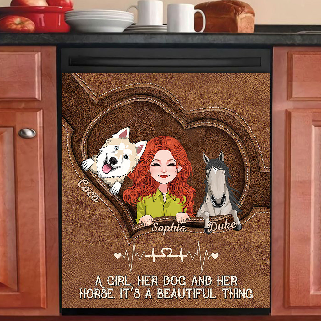 Positive Affirmations Butterfly - Personalized Butterfly Dishwasher Cover