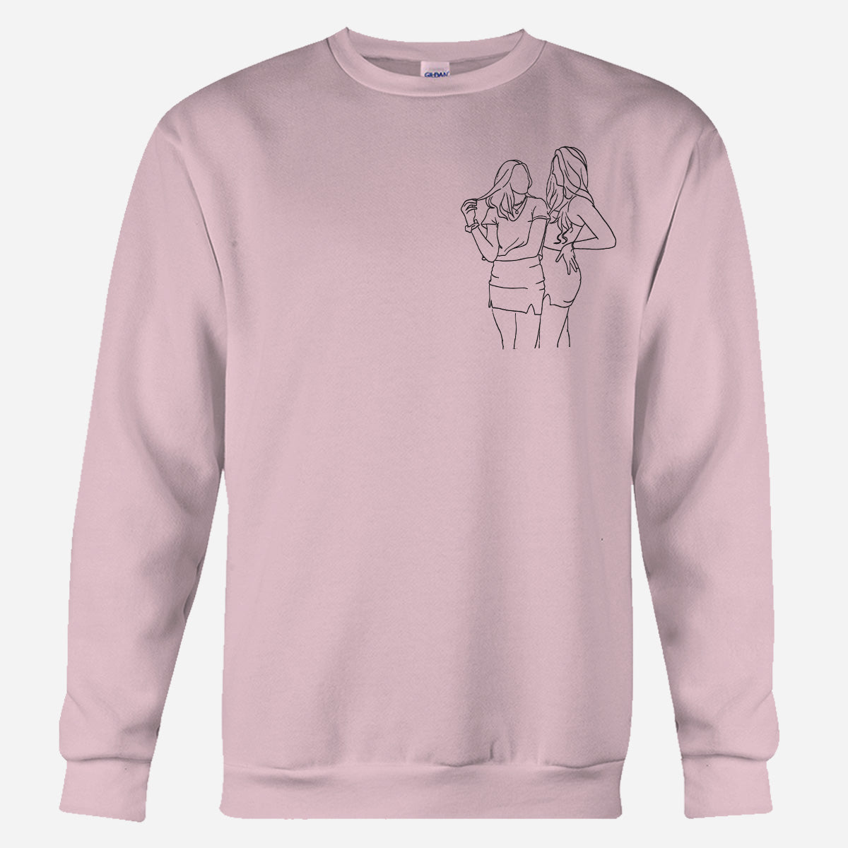 Custom Line Art - Personalized Daughter Embroidered Sweater