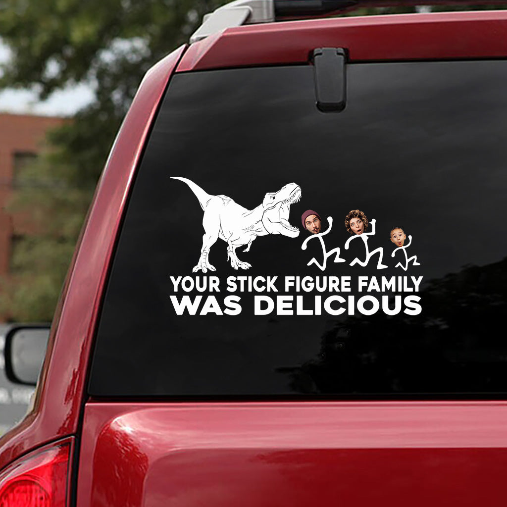 T-rex Doesn't Care - Dinosaur gift for friend, mom, dad, husband, wife, girlfriend, boyfriend - Personalized Decal Full