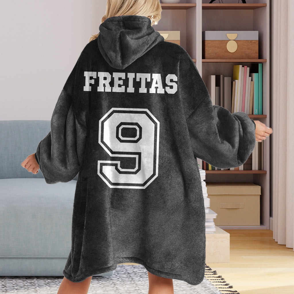 Sport Lovers Go Team - Personalized Volleyball Blanket Hoodie