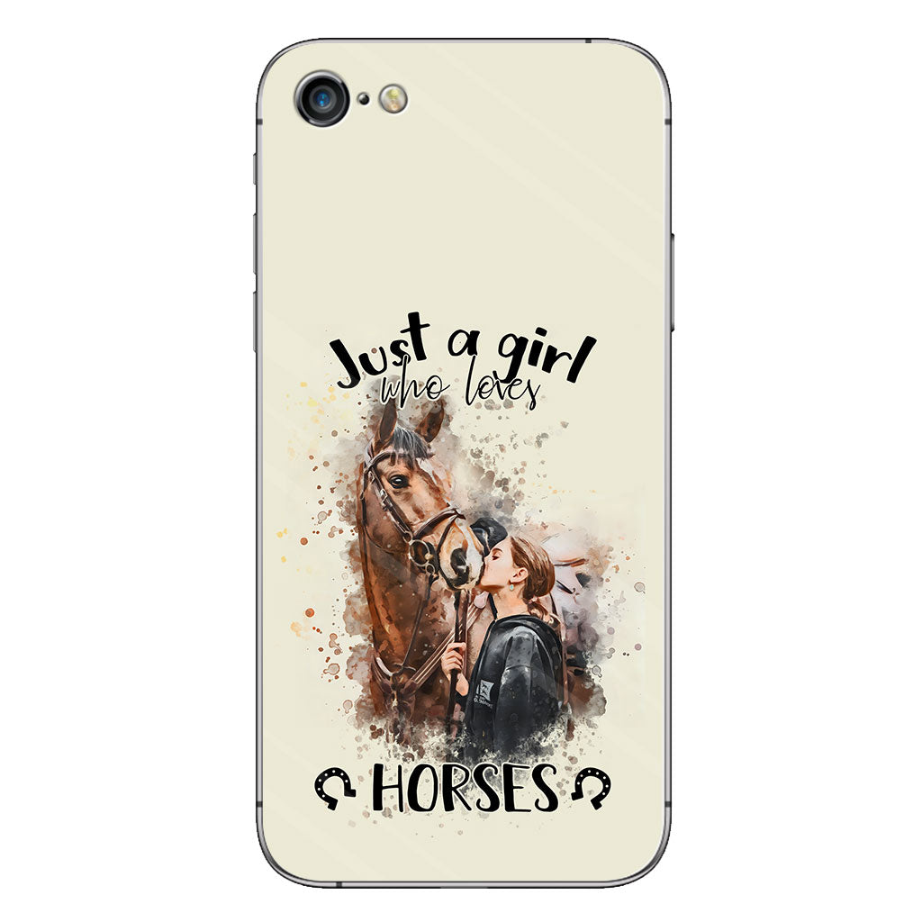 Just A Girl Who Loves Horses - Personalized Horse Phone Case