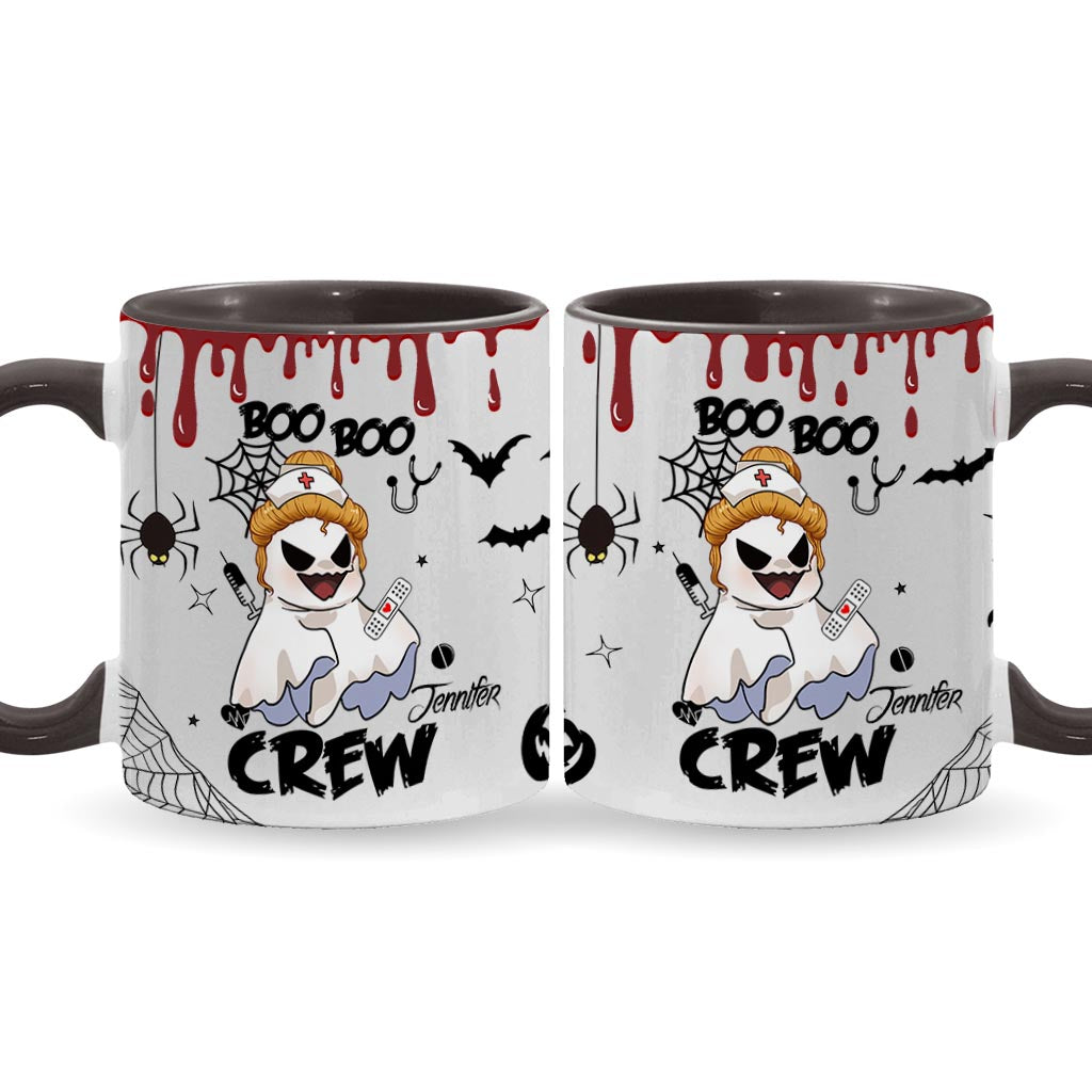 Boo Boo Crew - Personalized Nurse Accent Mug