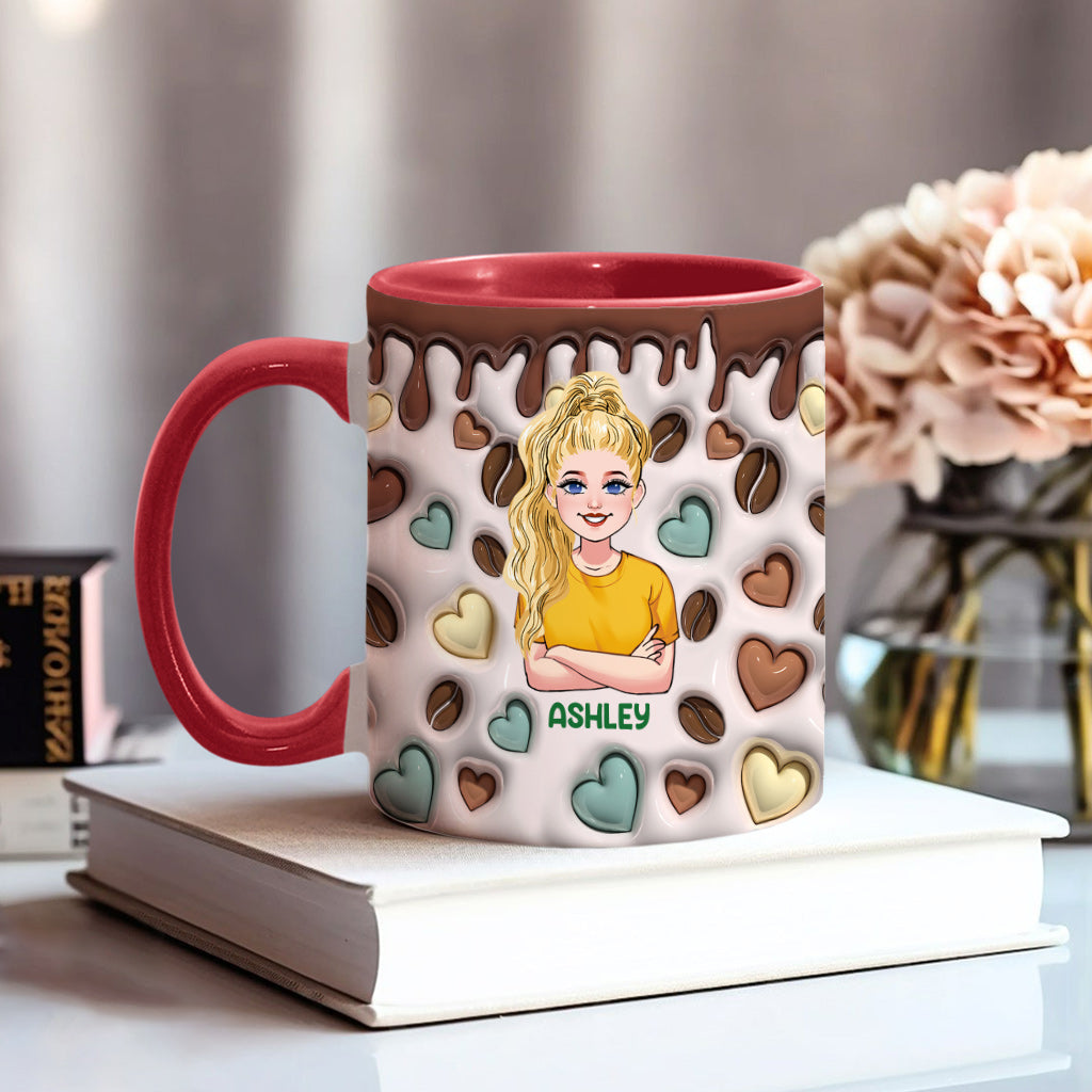Caffeine Queen - Personalized Coffee Accent Mug