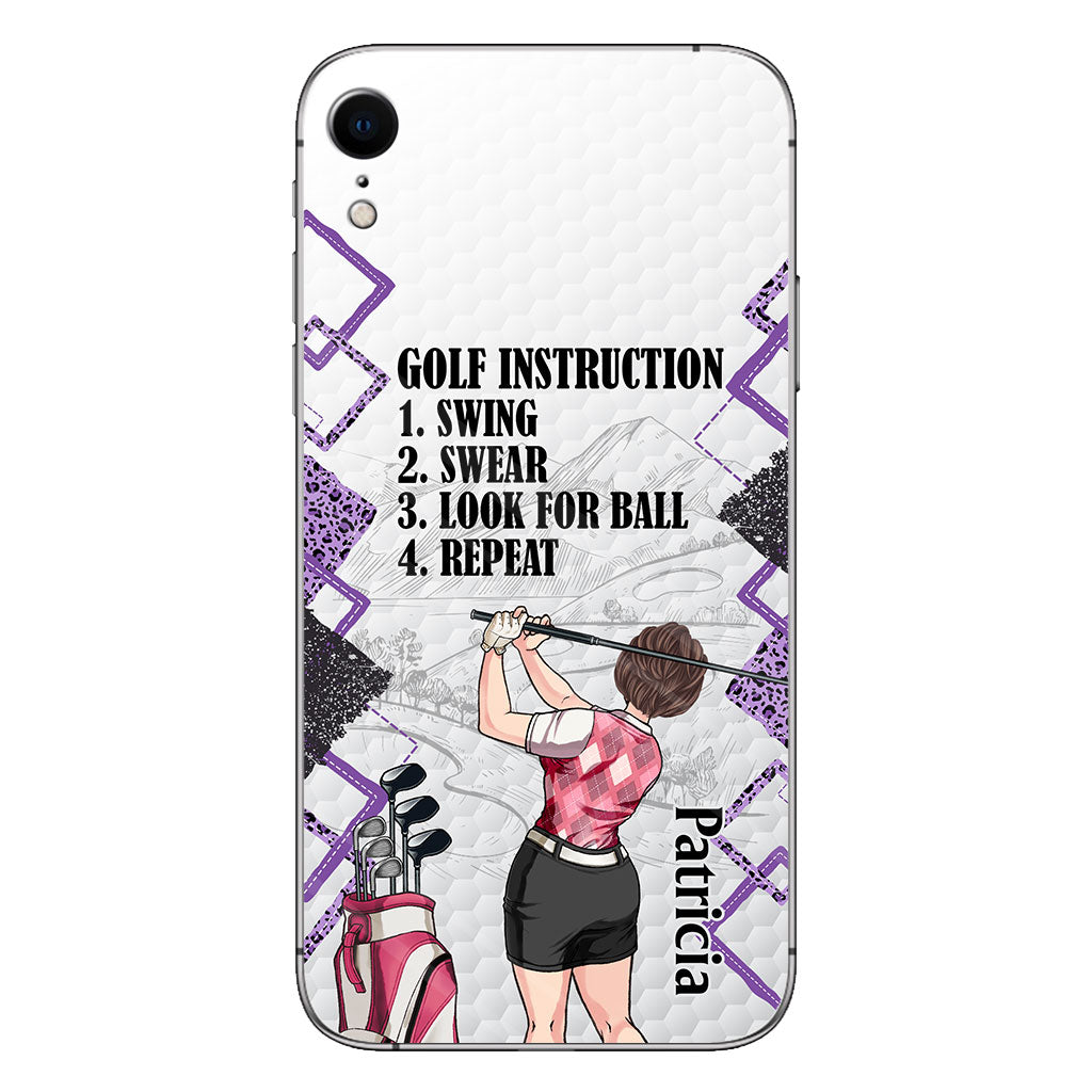 Just A Girl - Golf gift for her, wife, mom, grandma, girlfriend - Personalized Phone Case