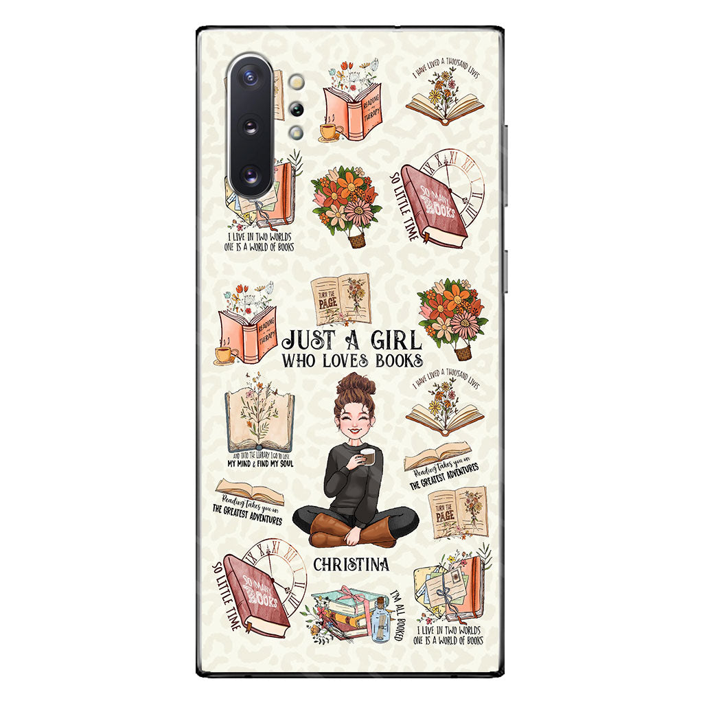 Just A Girl Who Loves Books - Personalized Book Phone Case