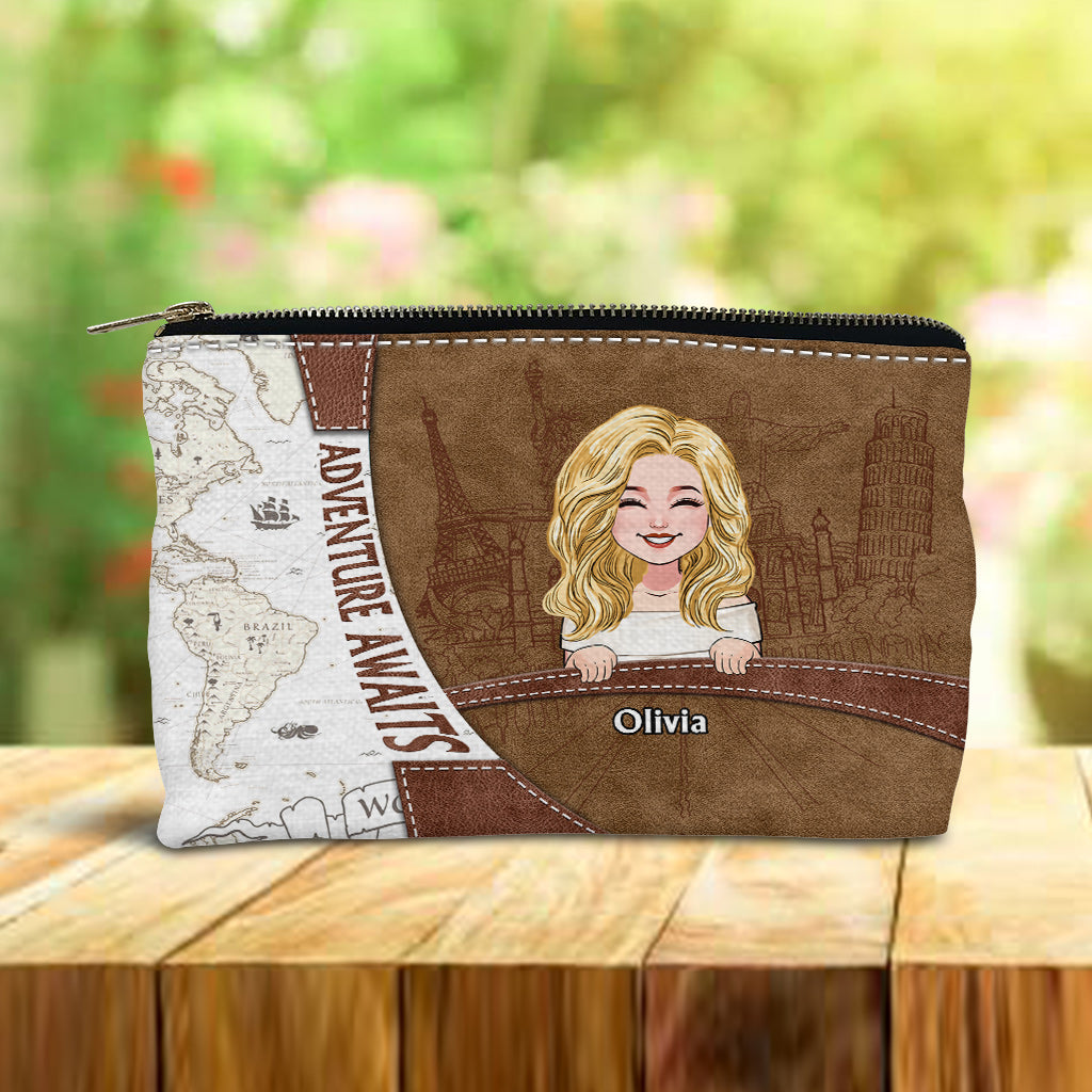 Adventure Awaits - Personalized Travelling Pouch