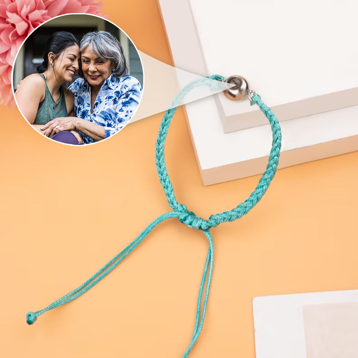 Capture Memories - Gift for Step Mom - Personalized Projection Bracelet