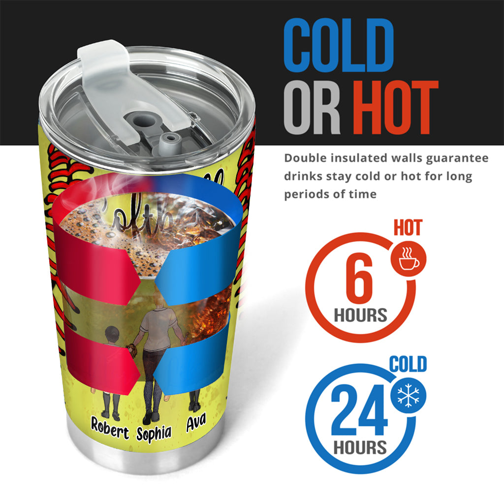 I'll Always Be Her Biggest Fan - Personalized Softball Tumbler