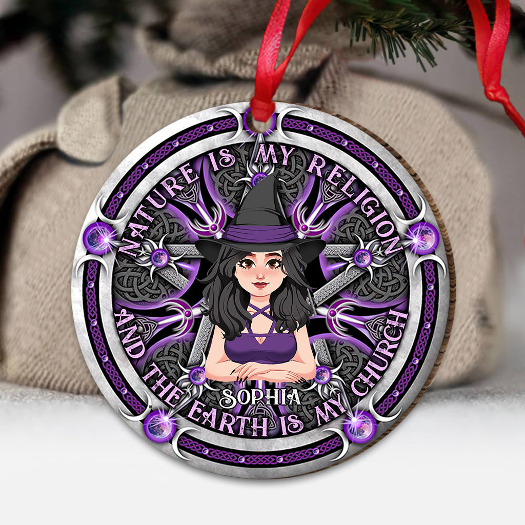 Nature Is My Religion - Personalized Witch Ornament