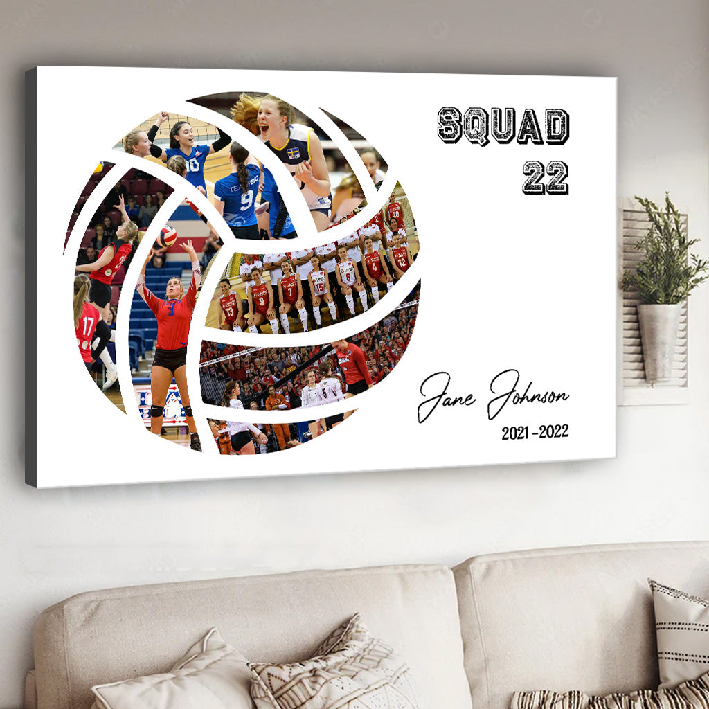 Love Volleyball - Personalized Volleyball Canvas And Poster