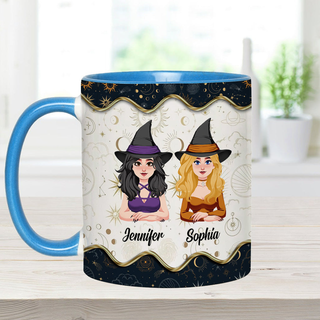 We're Not Sugar And Spice - Personalized Witch Accent Mug
