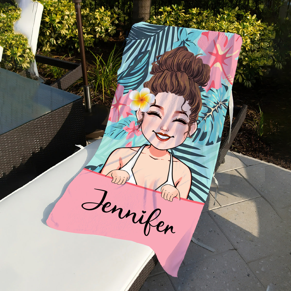 Beach Lover - Personalized Sea Lover Beach Towel