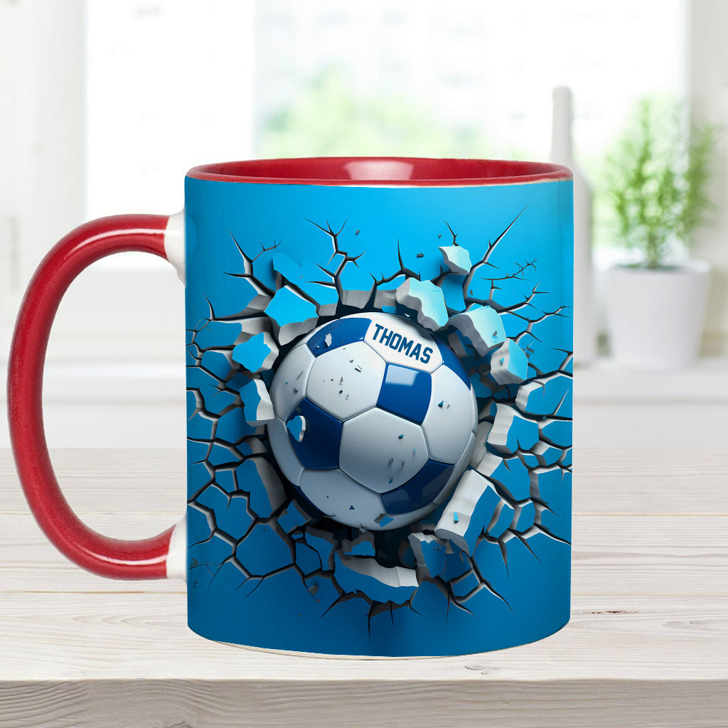 A Great Soccer - Personalized Soccer Accent Mug
