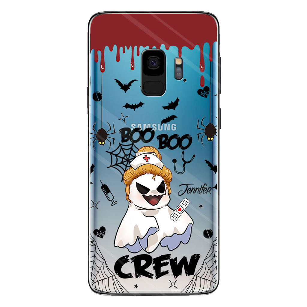 Boo Boo Crew - Personalized Nurse Clear Phone Case