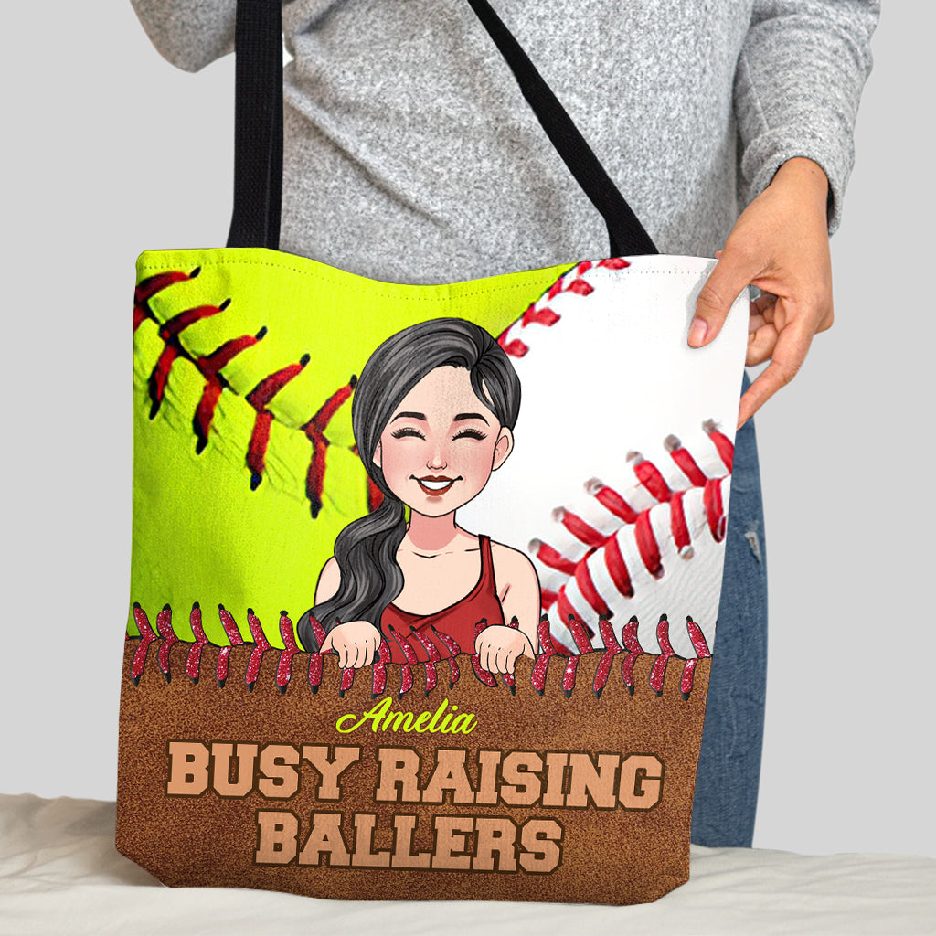 Love Softball - Personalized Softball Tote Bag