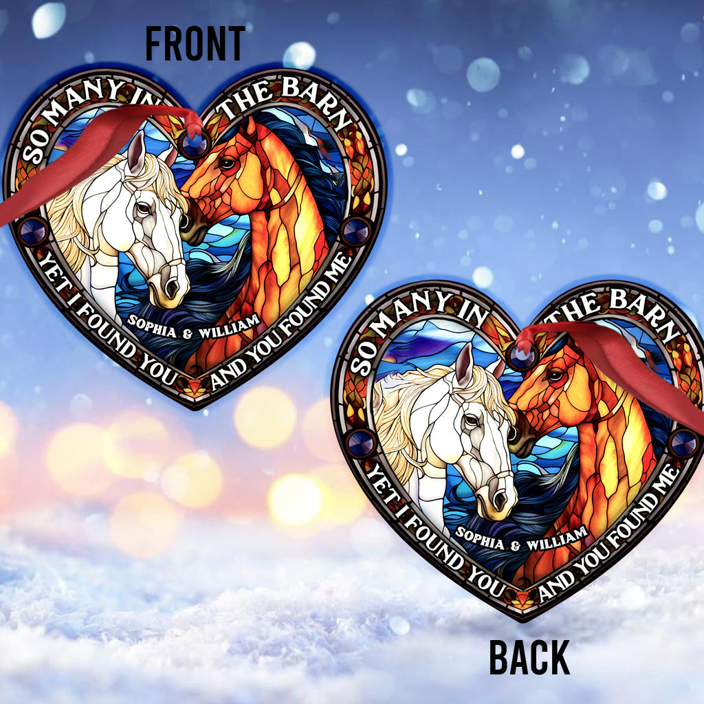 So Many In The Barn - Horse gift for husband, wife, boyfriend, girlfriend - Personalized Ornament