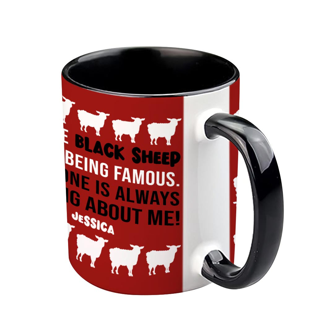 Being The Black Sheep - Personalized Family Accent Mug