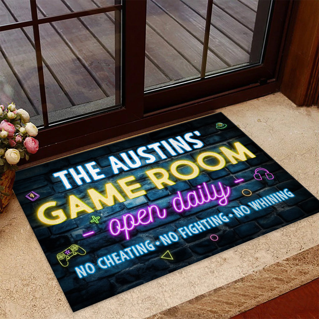 Game Room - Personalized Video Game Doormat