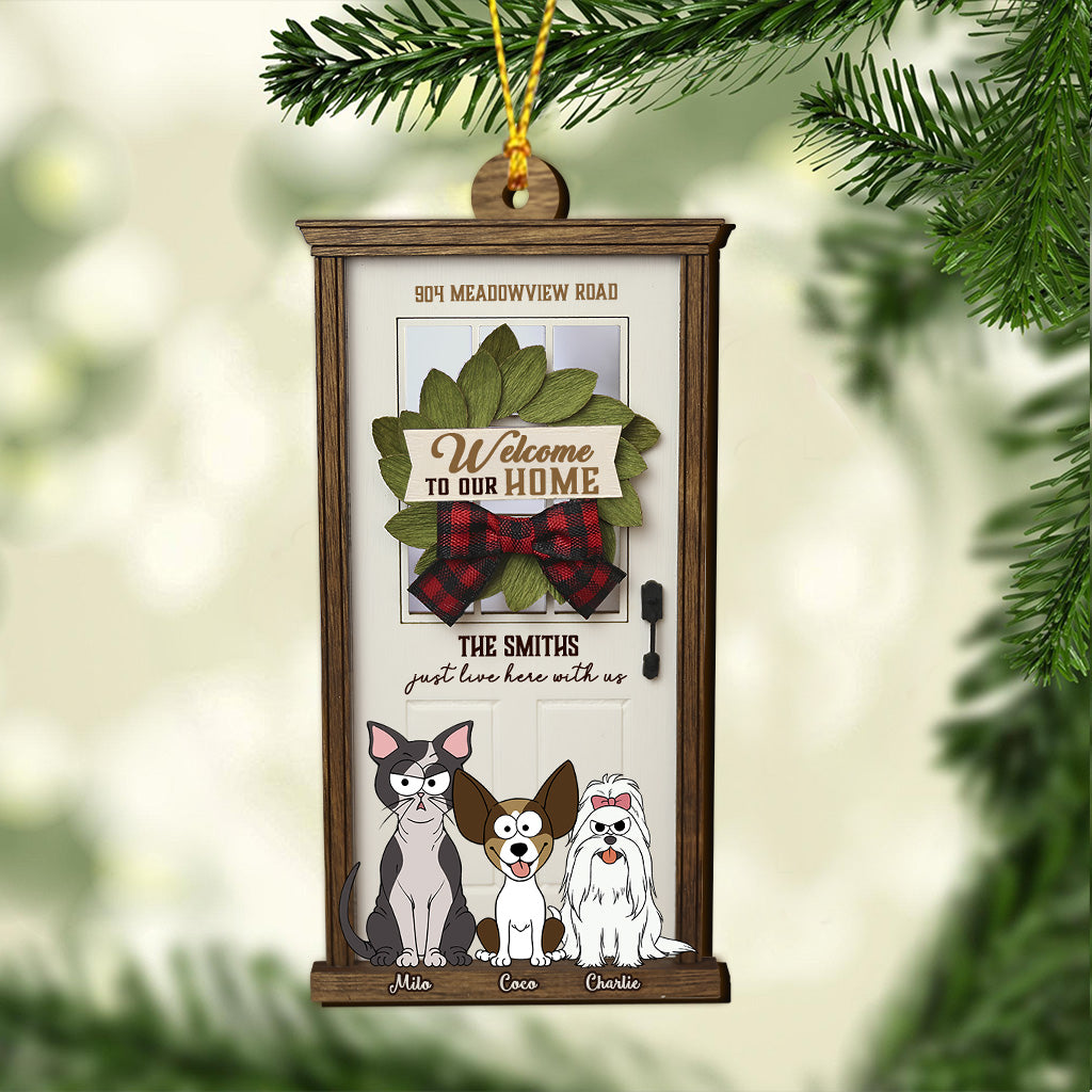 Welcome To Our Home - Personalized Dog Ornament