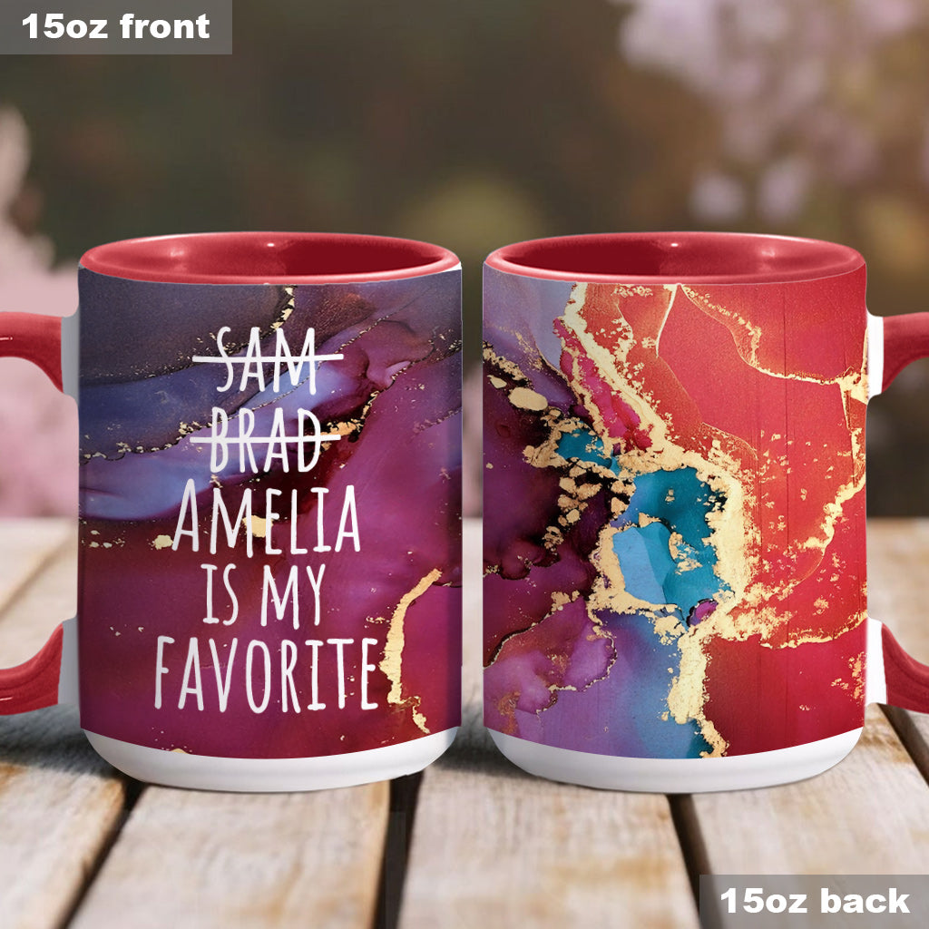 My Favorite Kid - Personalized Mother Accent Mug