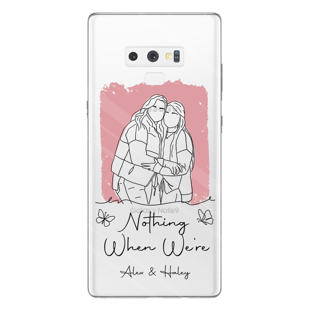 Nothing Makes Sense When We're Apart - Personalized Bestie Clear Phone Case