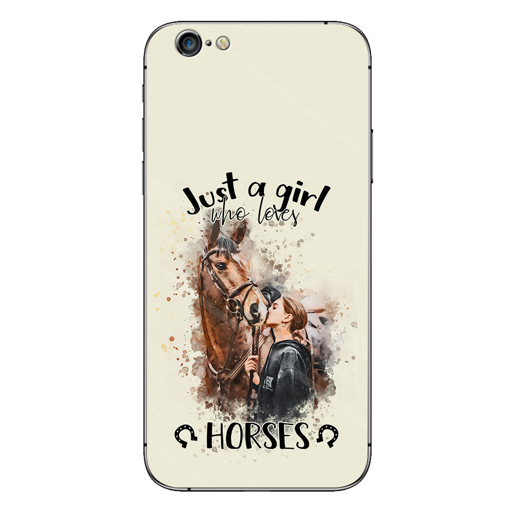 Just A Girl Who Loves Horses - Personalized Horse Phone Case