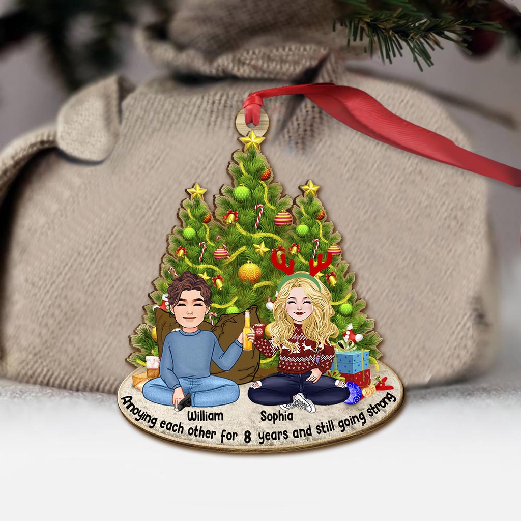 Annoying Each Other - Personalized Couple Ornament