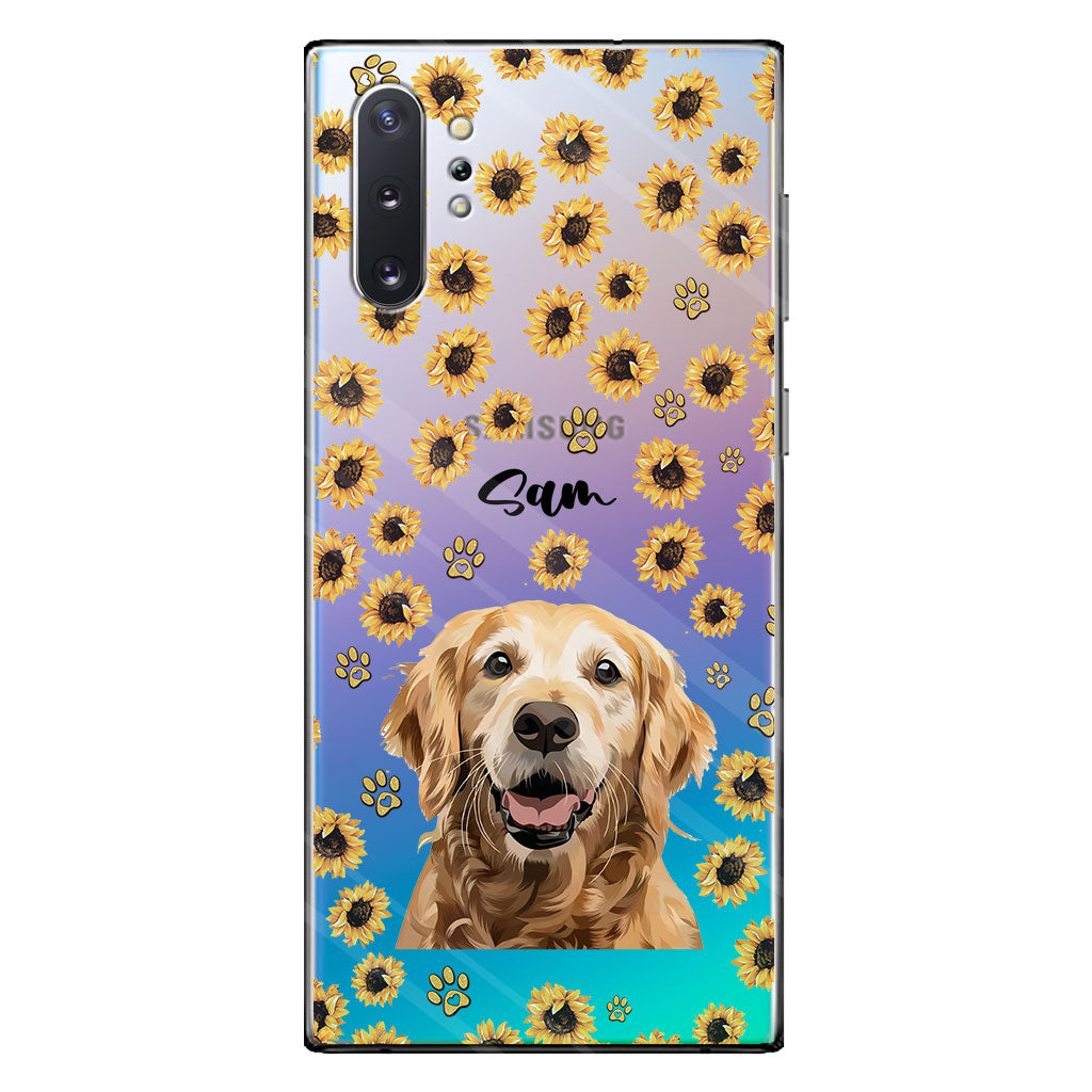 You Are My Sunshine - Personalized Dog Clear Phone Case