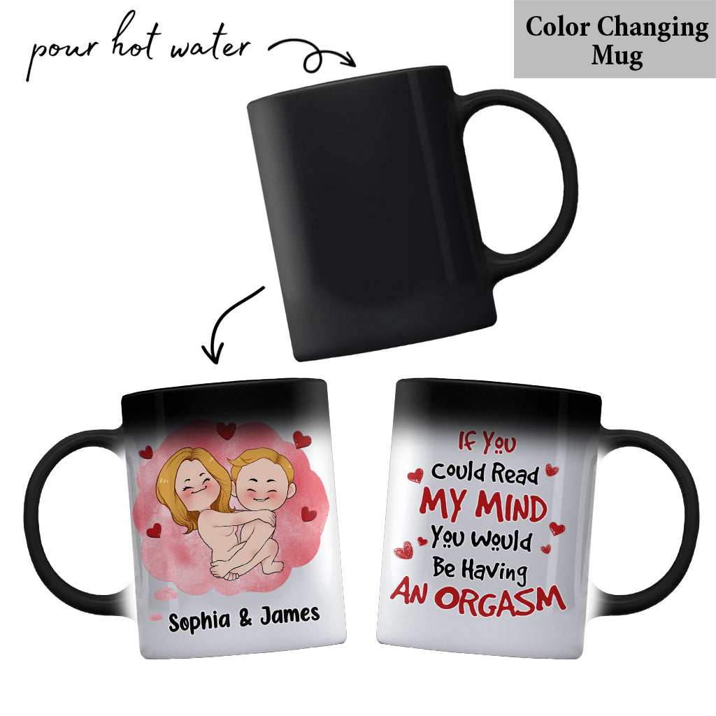 If You Could Read My Mind - Personalized Couple Mug