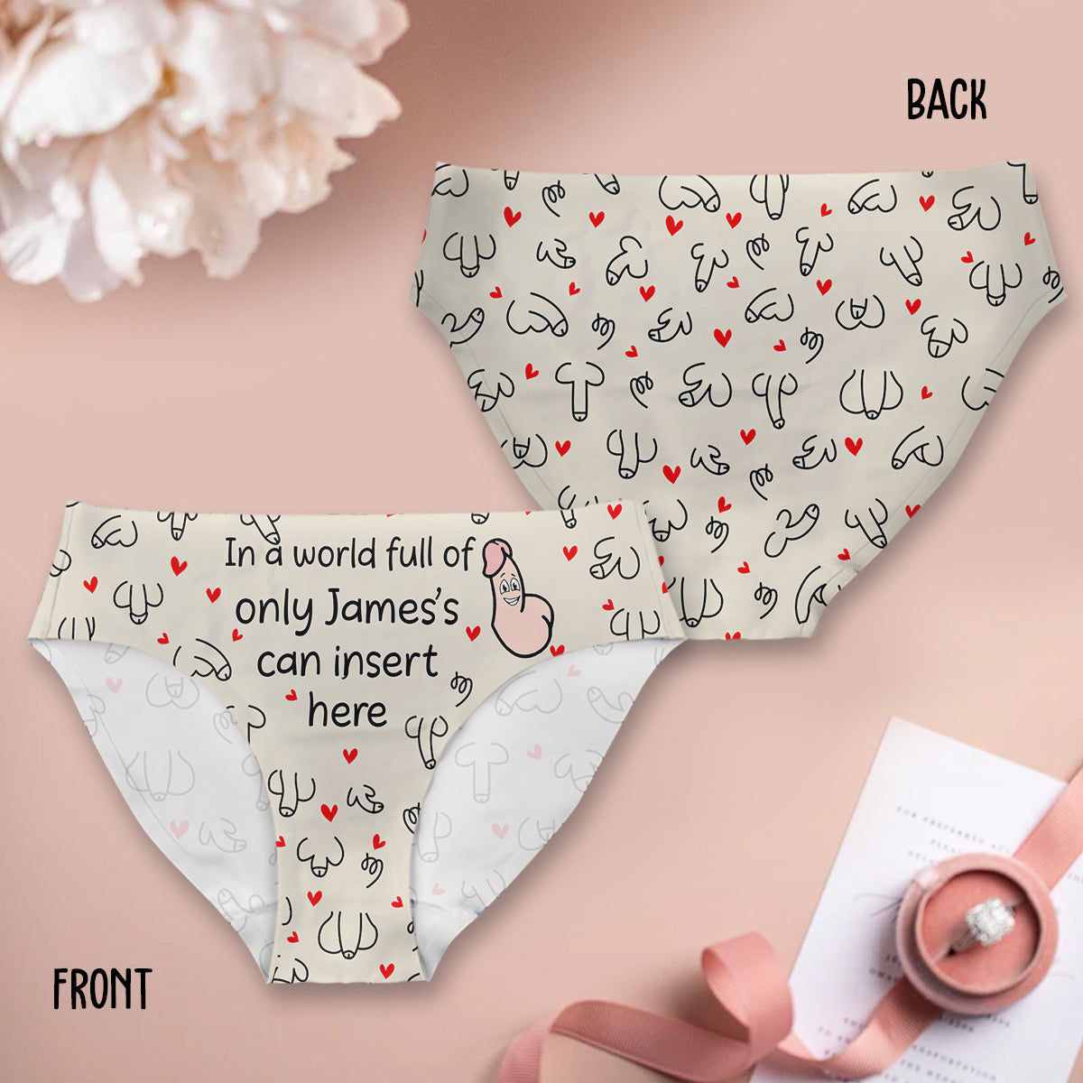 Only You - Personalized Couple Women Briefs